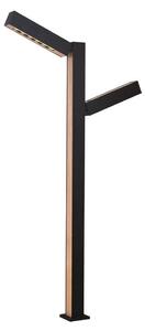 Lucande - Taskalin 2 Lampa Ogrodowa H90 Black/Wood Lucande