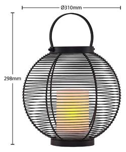 Lindby - Mairuna Lampa Solarna LED Ø30,8 Black Lindby
