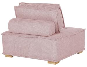 Moduł sofy 1-osobowy tapicerowane siedzenie różowy Tibro Beliani