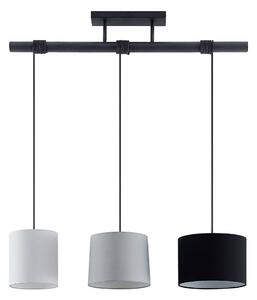 Lindby - Ludger 3 Lampa Wisząca White/Grey/Black Lindby