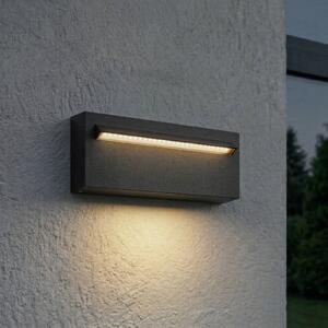 Kinkiet zewnętrzny LED Joril Lucande, czarny, aluminium, nowoczesny