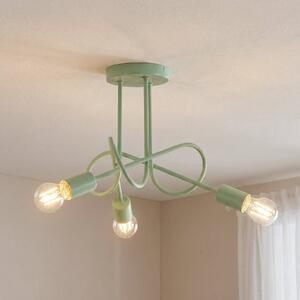 Lampa sufitowa Oxford HELAM, możliwość ściemniania, zielony, salon / jadalnia, metal, nowoczesny