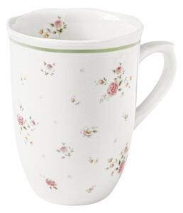 Zestaw 2 białych porcelanowych kubków Brandani Nonna Rosa