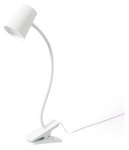 Lindby - Ailina LED Lampa Biurkowa z Klipsem White Lindby