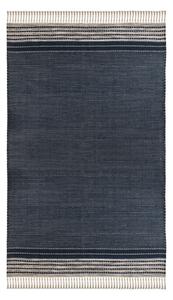 Ciemnoniebieski dwustronny zewnętrzny dywan z tworzywa z recyklingu Green Decore Civil, 120x180 cm