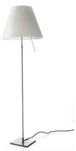Luceplan - Costanza Floor Lamp with Dimmer Aluminium with White