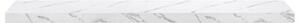Nowoczesna półka Ścienna w białym marmurze z materiału drewnopochodnego 120x23,5 cm