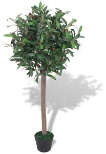 Sztuczne drzewko laurowe z doniczką, 120 cm, zielone