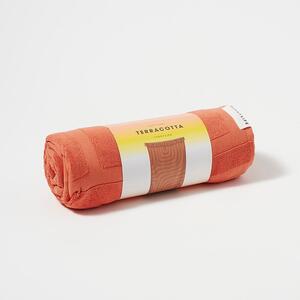 Bawełniany ręcznik plażowy w kolorze terakoty Sunnylife Luxe, 160x90 cm