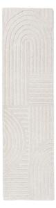 Wełniany chodnik tkany ręcznie w kolorze kości słoniowej 60x230 cm Zen Garden – Flair Rugs