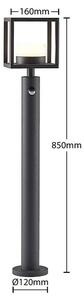 Lucande - Timio Lampa Ogrodowa H85 w/Sensor Dark Grey