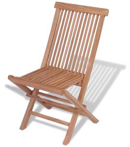 Składane krzesła ogrodowe, 4 szt., lite drewno tekowe
