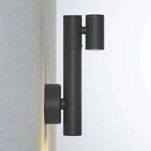 Lucande - Saige 2 LED Ścienna Lampa Ogrodowa Dark Grey Lucande