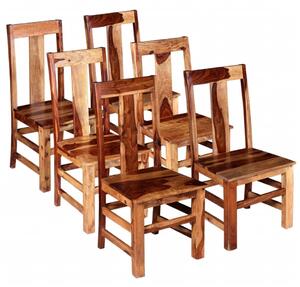 Krzesła do jadalni z drewna sheesham, 6 szt