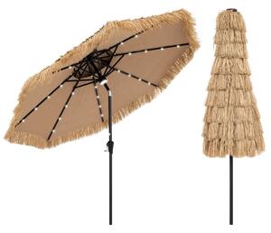 Hawajski parasol ogrodowy z oświetleniem LED