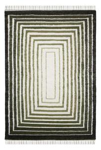 Zielony dywan z mieszanki wełny tkany ręcznie 140x200 cm Boucle Frame – Flair Rugs