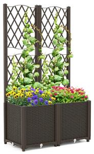 Podwójna donica z pergolą 140 cm