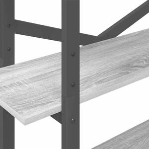 Półka na książki szary sonoma 100 x 33,5 x 178 cm