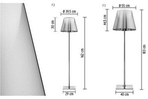 Flos - KTribe F3 Lampa Podłogowa w Kolorze Aluminiowego Srebra Flos