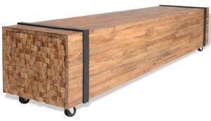 Szafka pod telewizor z drewna tekowego, 150 x 30 x 30 cm