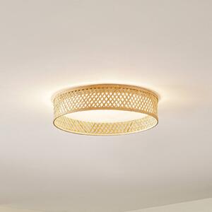 Lampa sufitowa LED Eilif Lindby, jasne drewno, salon / jadalnia, bambus, nowoczesny