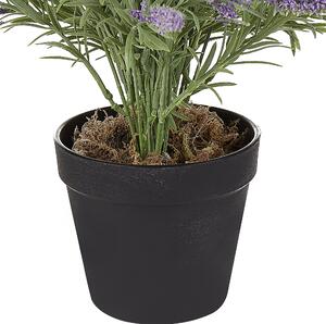 Sztuczna roślina lawenda czarna doniczka tworzywo sztuczne 42 cm Lavender Plant Beliani