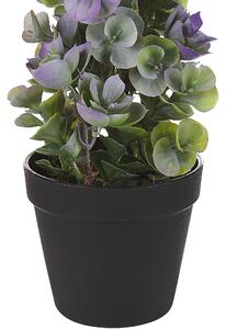 Sztuczna roślina zielona czarna doniczka sukulent tworzywo 31cm Houseleek Plant Beliani