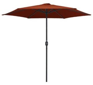 Parasol ogrodowy na aluminiowym słupku, 270x246 cm, terakota