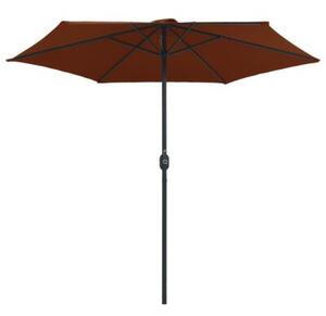 Parasol ogrodowy na aluminiowym słupku, 270x246 cm, terakota