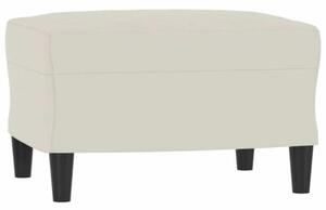 Sofa 3-osobowa, kremowa, 180 cm, tapicerowana aksamit