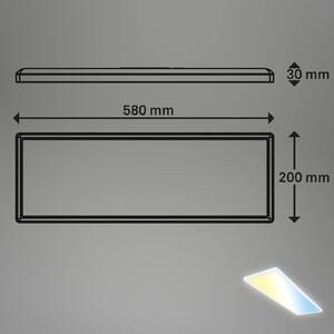 Briloner Inteligentna lampa sufitowa LED Tava, 58x20 cm, CCT, ściemniana