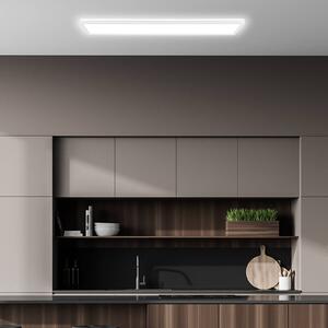 Briloner Lampa sufitowa LED Tava A, biały / opal, salon / jadalnia, tworzywo sztuczne, nowoczesny