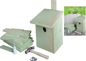 Esschert Design DIY Domek dla ptaszków, 21,3x17x23,3 cm, KG52