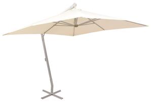 Parasol ogrodowy, wiszący, 300 x 300 cm, aluminium, piaskowy