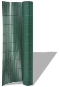 Dwustronne ogrodzenie ogrodowe, PVC, 90x500 cm, zielone