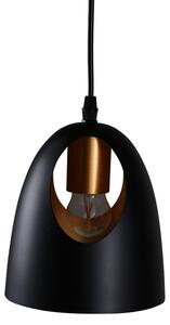Czarna designerska lampa wisząca ELDA