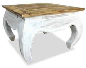 Stolik boczny z litego drewna z odzysku, 50x50x35 cm