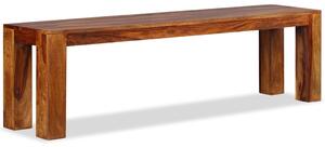 Ława, lite drewno sheesham, 160 x 35 x 45 cm