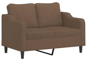 Sofa 2-osobowa, brÄ zowa, 120 cm, tapicerowana tkaninÄ