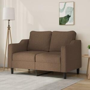 Sofa 2-osobowa, brÄ zowa, 120 cm, tapicerowana tkaninÄ