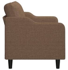 Sofa 2-osobowa, brÄ zowa, 120 cm, tapicerowana tkaninÄ