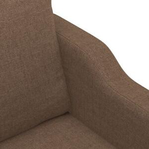 Sofa 2-osobowa, brÄ zowa, 120 cm, tapicerowana tkaninÄ