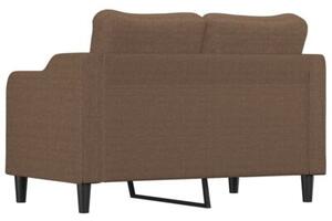 Sofa 2-osobowa, brÄ zowa, 120 cm, tapicerowana tkaninÄ