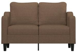 Sofa 2-osobowa, brÄ zowa, 120 cm, tapicerowana tkaninÄ