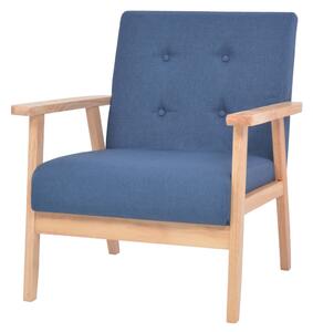 Fotel, niebieski, tkanina