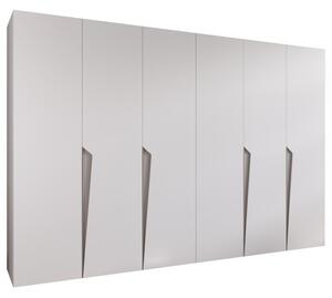 Szafa uchylna otwierana Piano 1 300 (2x150) wys. 202 cm biaÅy + u. kaszmir