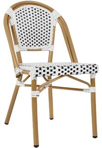 Krzesło kawiarniane w stylu francuskim Cafe Paris białe