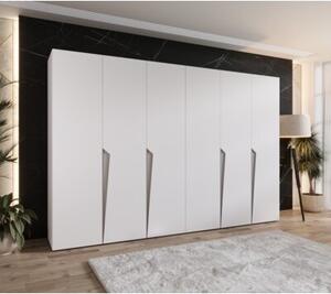 Szafa uchylna otwierana Piano 1 300 (2x150) wys. 202 cm biaÅy + u. kaszmir