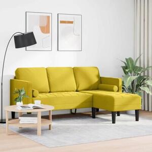 Zestaw sof z poduszkÄ Å»Ã³Åty 173 x 131 x 67 cm poliester