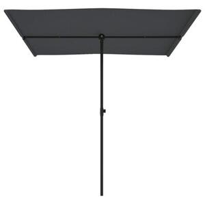 Parasol ogrodowy na aluminiowym słupku, 2x1,5 m, antracytowy